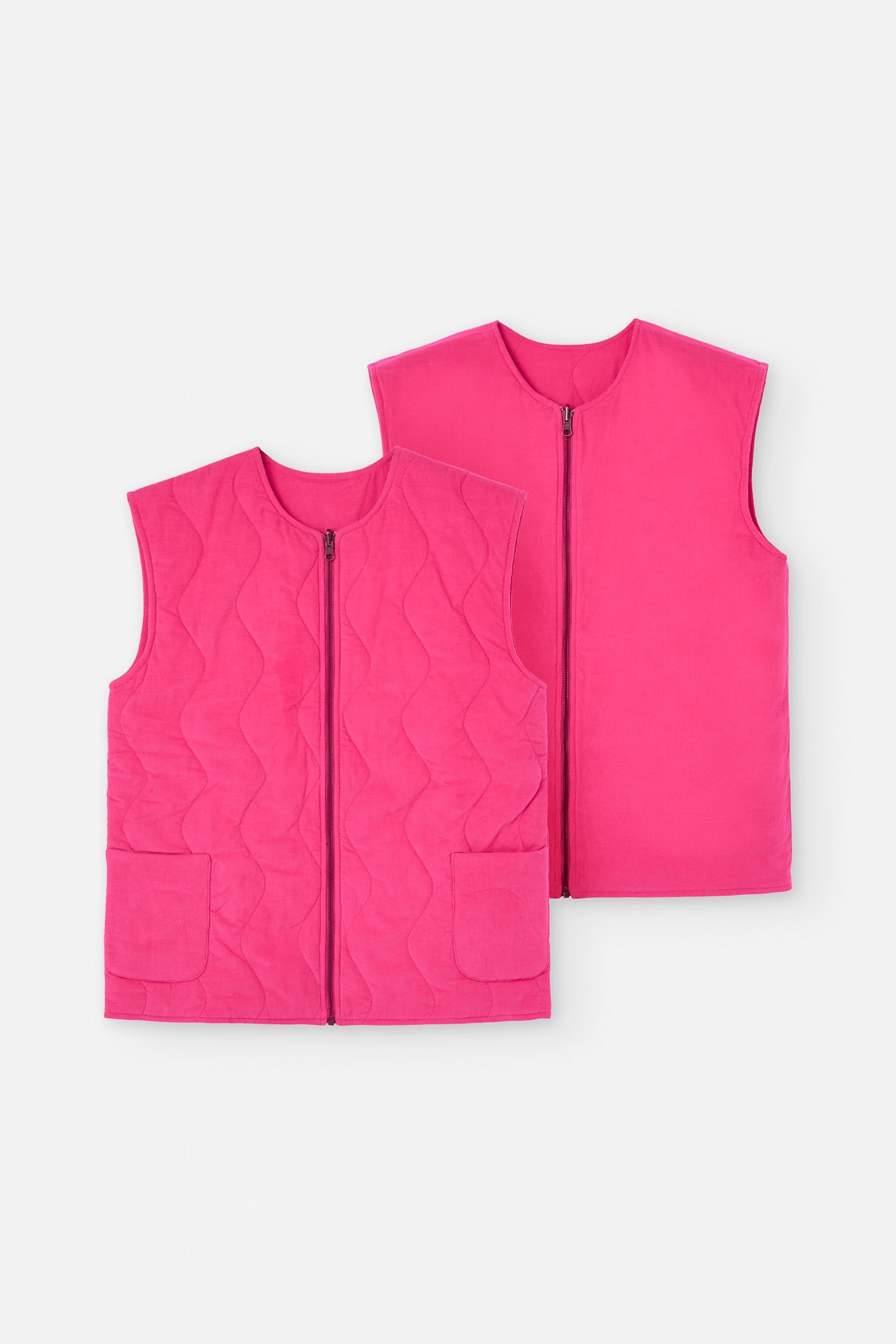 DAVIE VEST CORD PINK