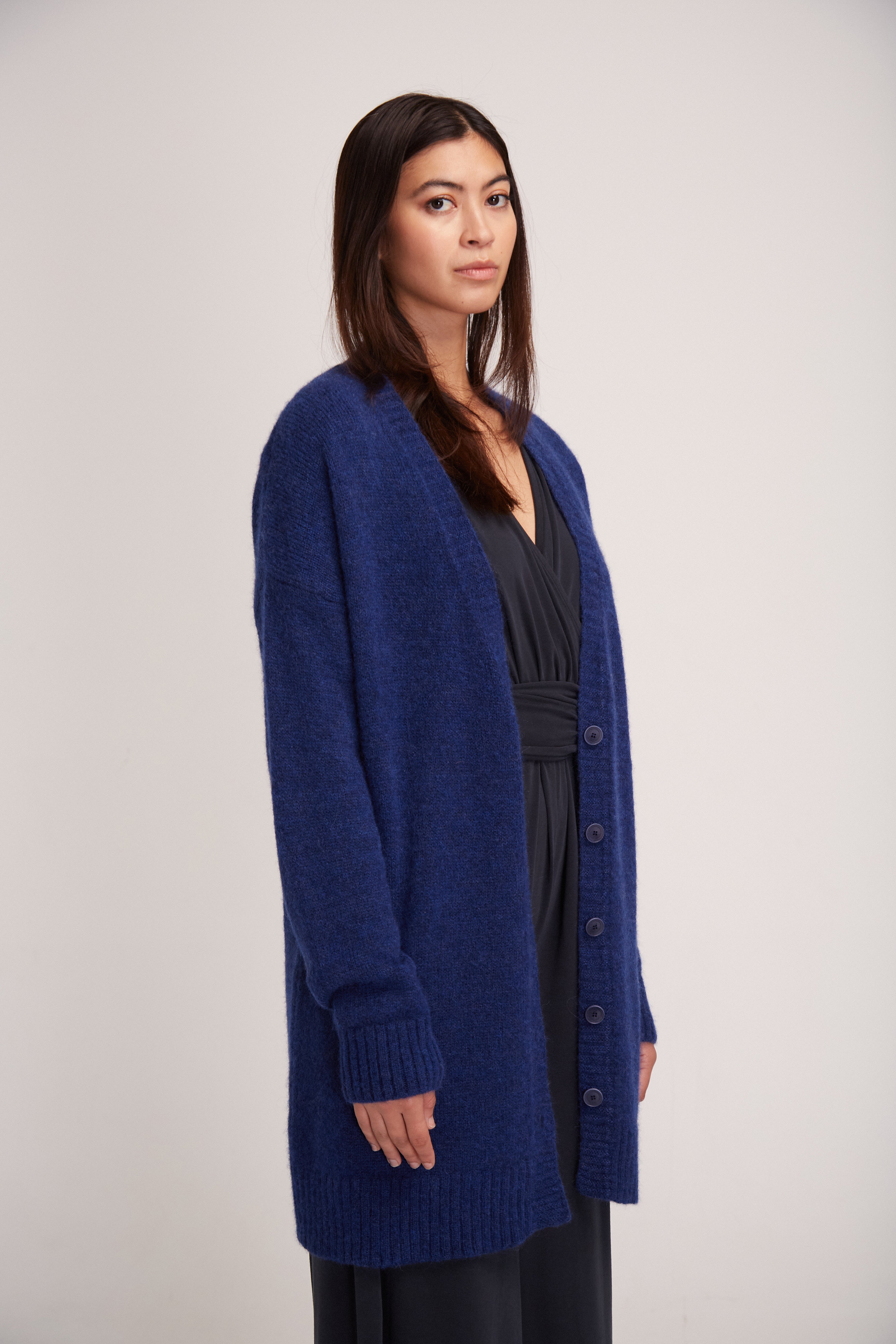 ABI CARDIGAN DARK BLUE