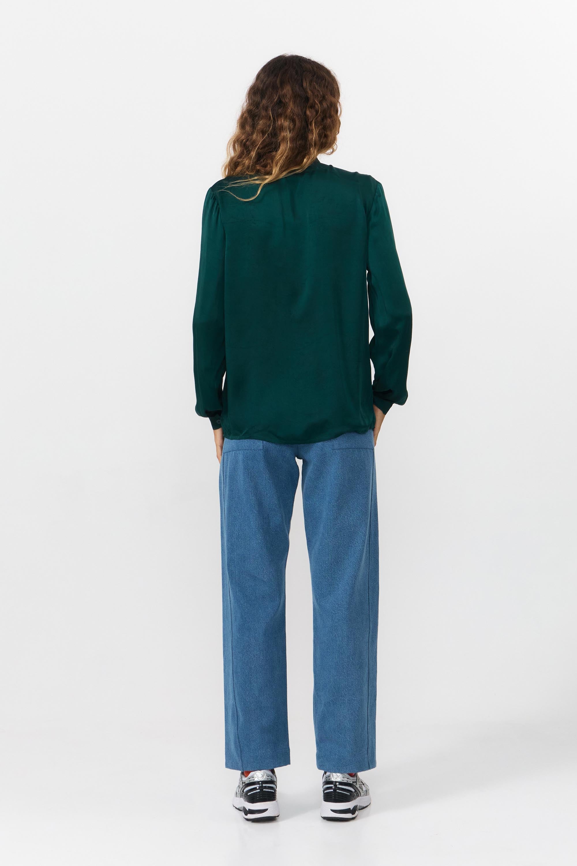 LAON BLOUSE DARK GREEN