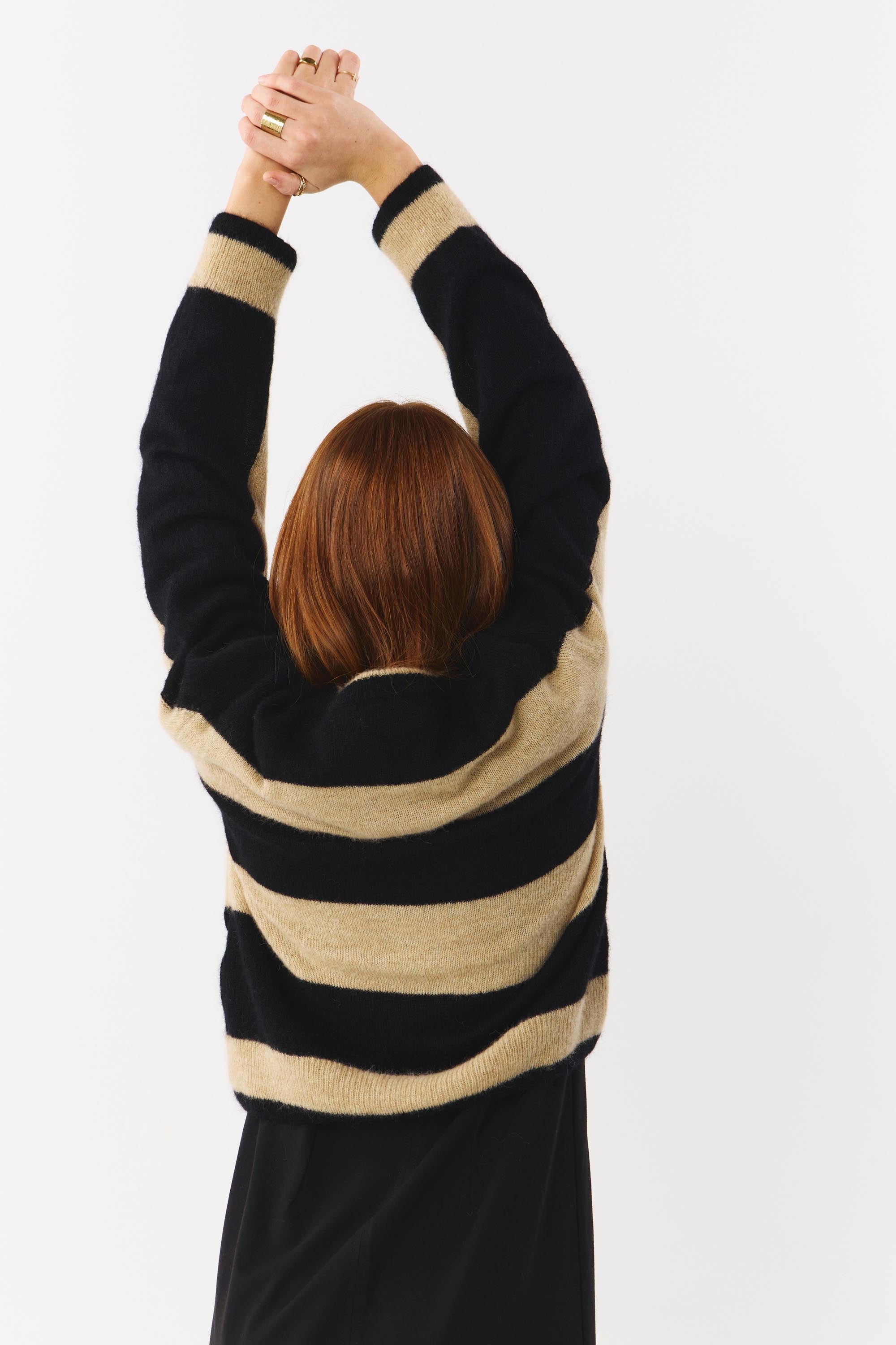 BABOL JUMPER STRIPES BLACK