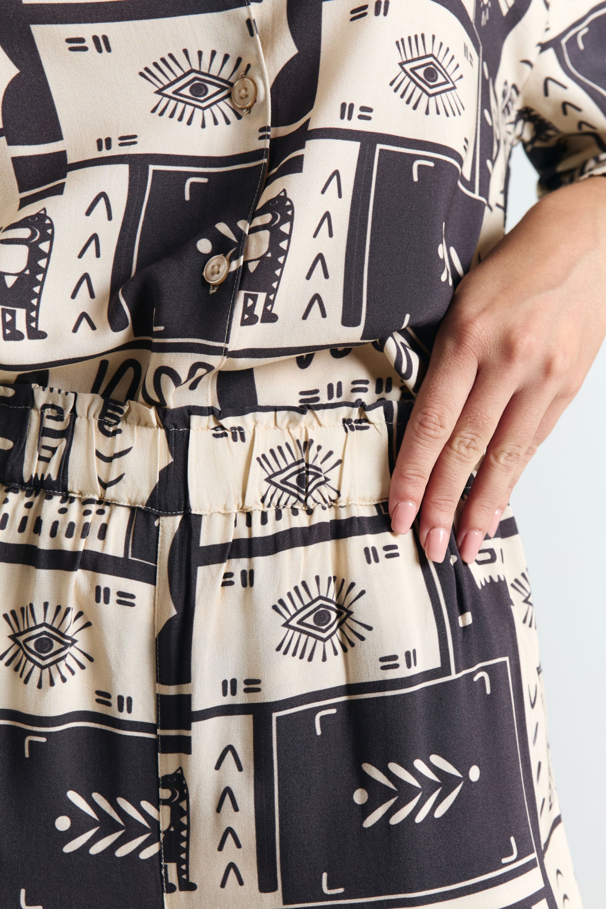 SANTA PANTS PRINT ETHNIC