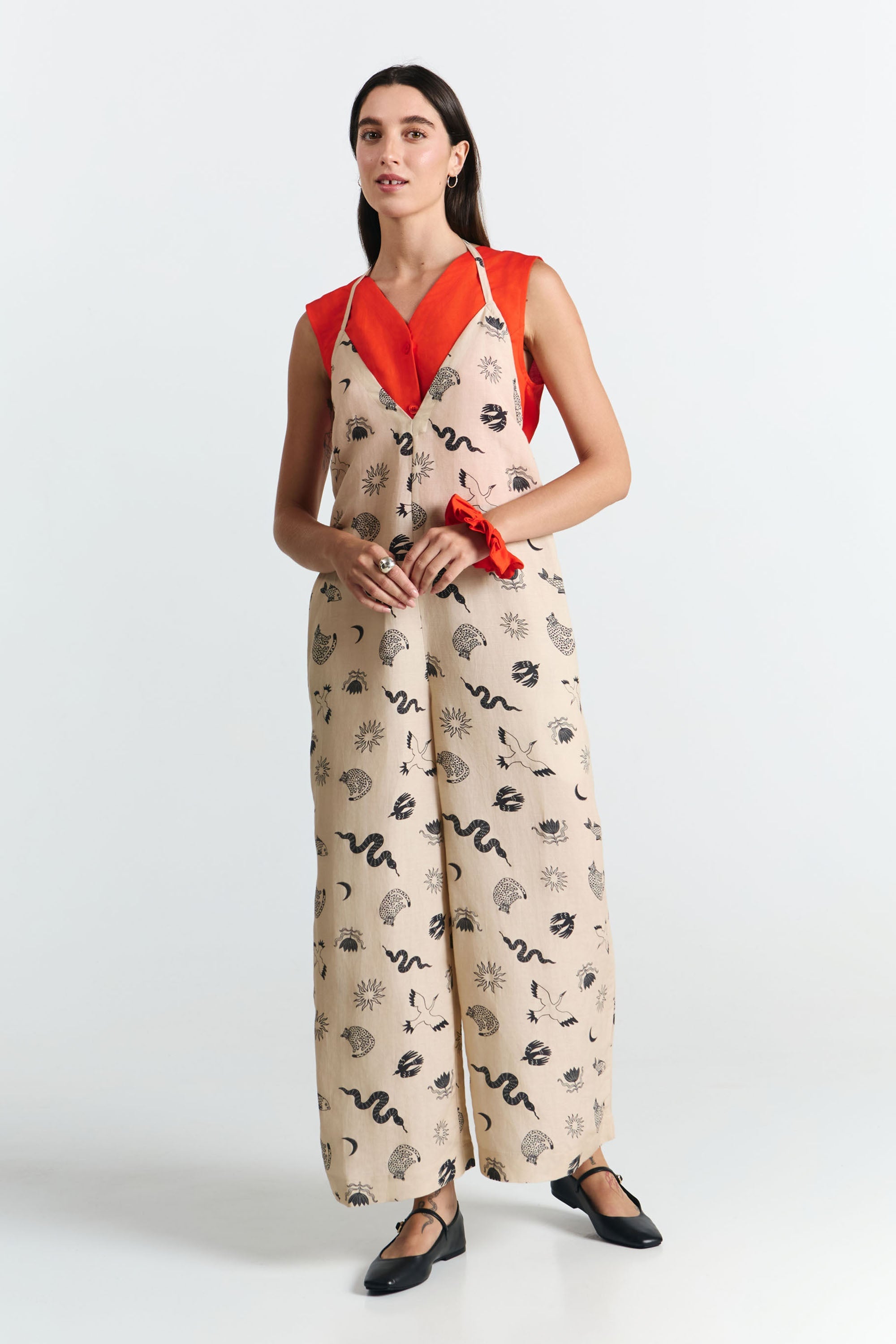 DANLI JUMPSUIT PRINT FAUNA