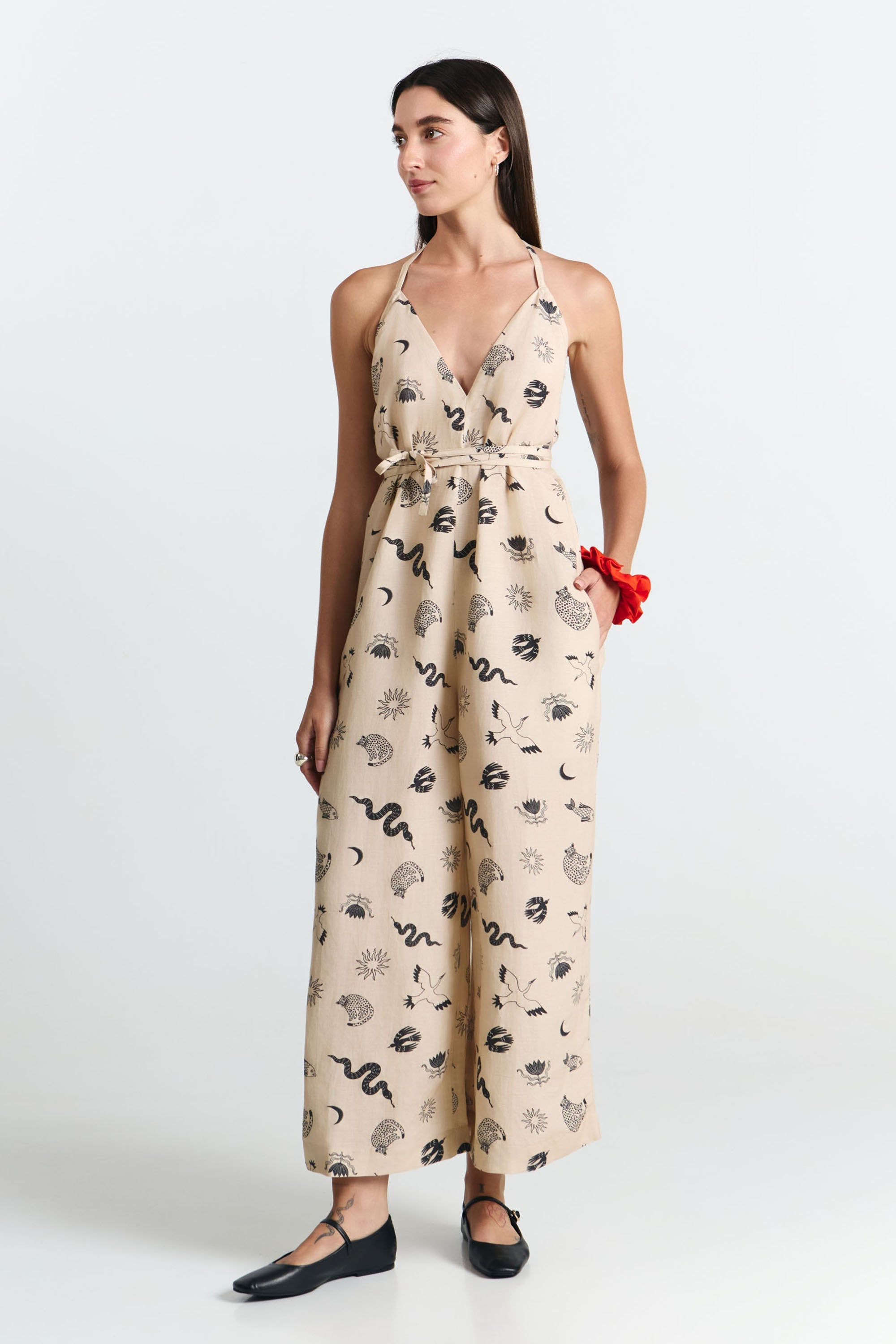 DANLI JUMPSUIT PRINT FAUNA