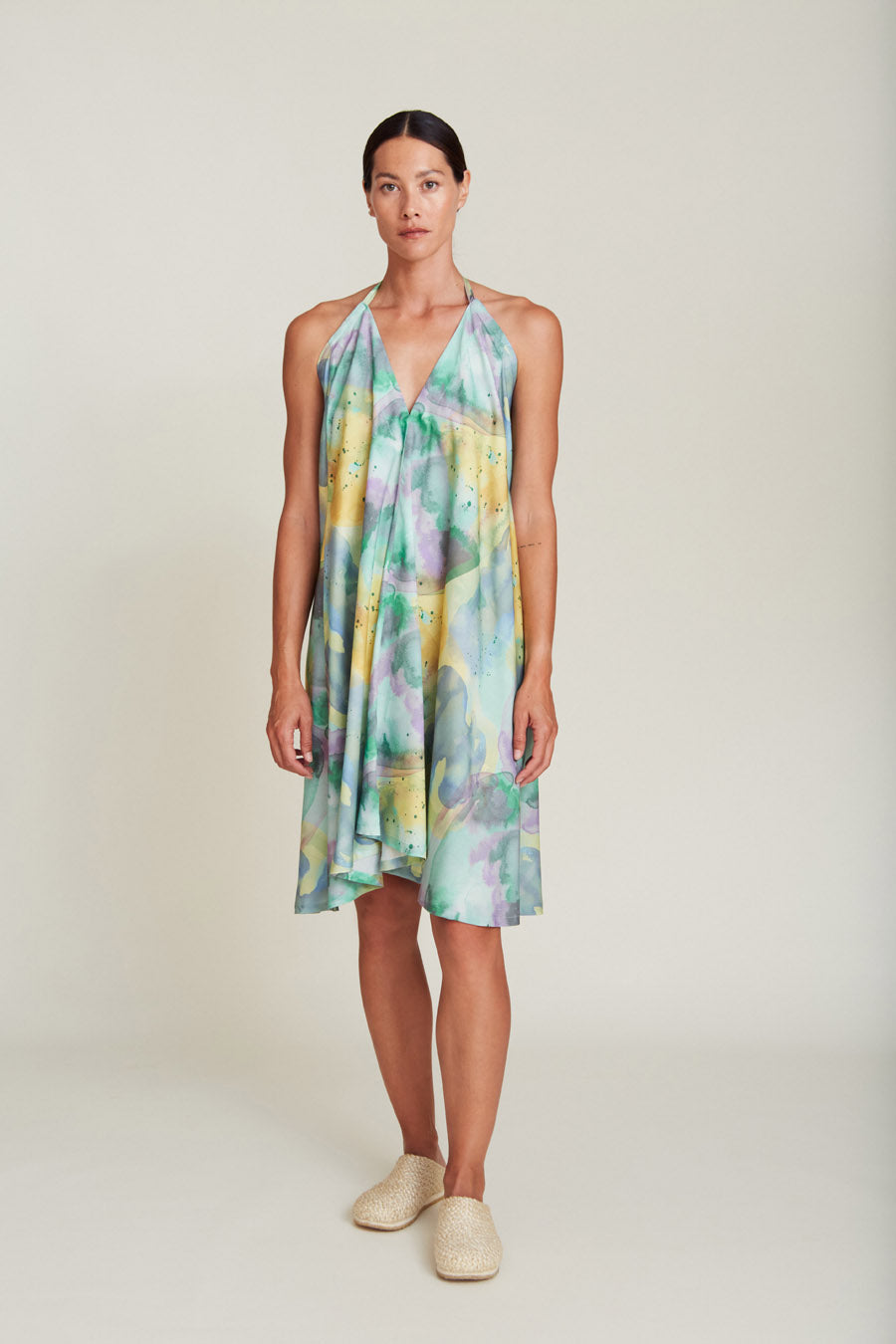 VESTIDO MP CORTO TENCEL PRINT JELLYFISH