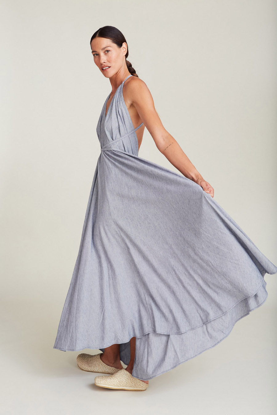 VESTIDO MP LARGO MINI STRIPES