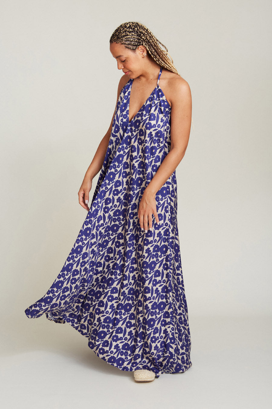 VESTIDO MP LARGO PRINT FLOWERS