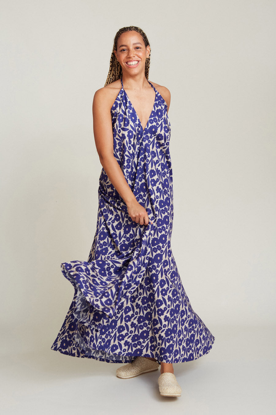 VESTIDO MP LARGO PRINT FLOWERS