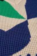 AMATES VEST JACQUARD BIRD