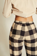 PANTALÓN SAONA CHECK BLACK