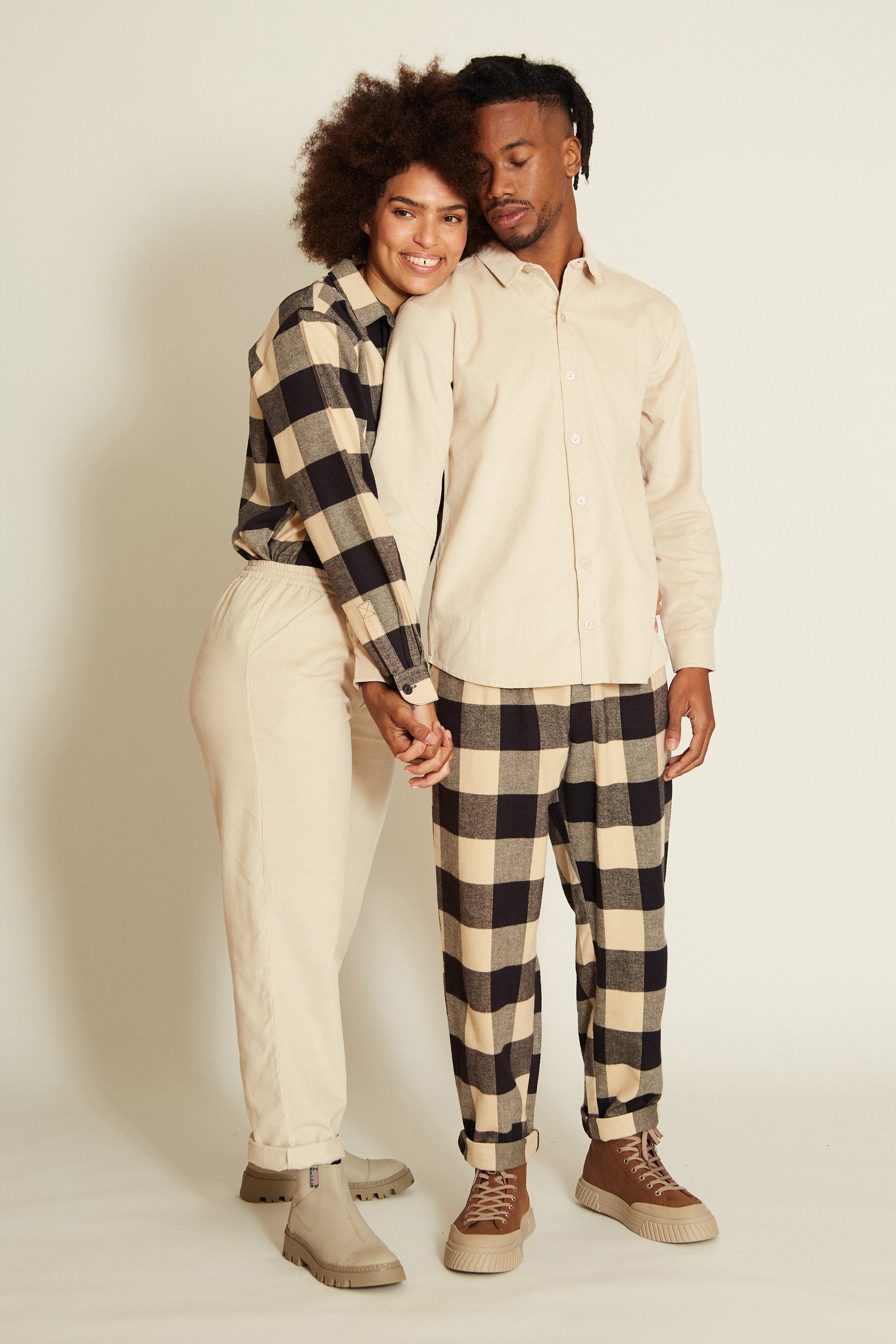 PANTALÓN SAONA CHECK BLACK