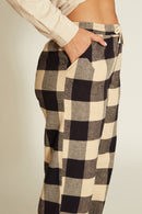 PANTALÓN SAONA CHECK BLACK