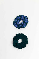 BATAN SCRUNCHIES CHECK GREEN+DEEP GREEN