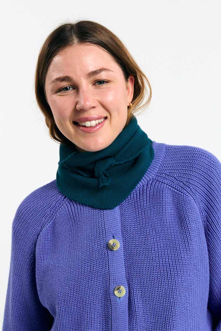 ALMA SCARF DEEP GREEN
