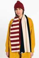 LONDON SCARF STRIPE BLACK