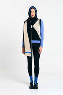 LONDON SCARF ARGYLE BLACK