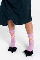 ARGYLE SOCKS WOOL LILAC