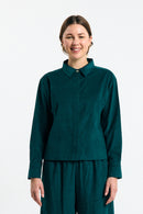 VILA SHIRT DEEP GREEN