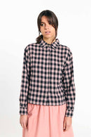VILA SHIRT CHECK BLACK