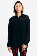 SAMARRA SHIRT SCHIFFON BLACK