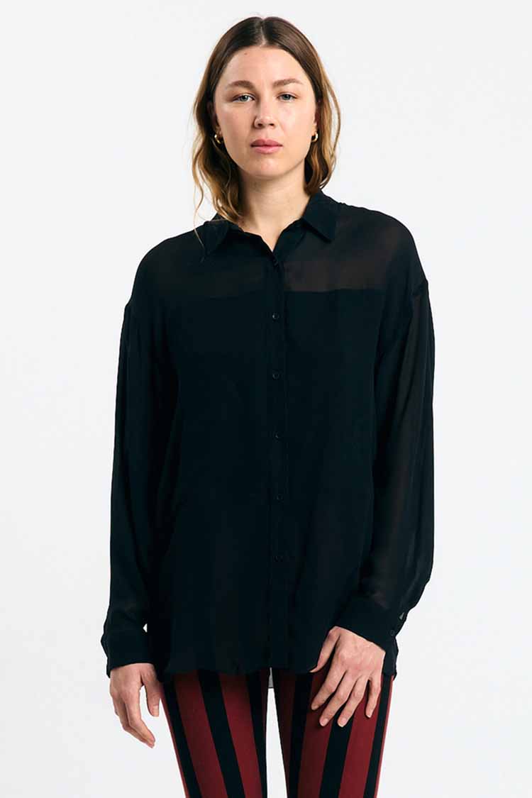 SAMARRA SHIRT SCHIFFON BLACK