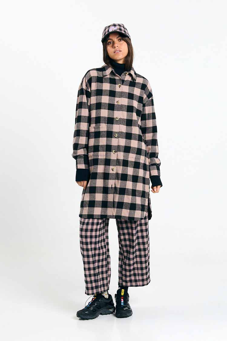 SEIA OVERSHIRT CHECK BLACK