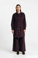 SEIA OVERSHIRT CORD BROWN