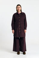 SEIA OVERSHIRT CORD BROWN