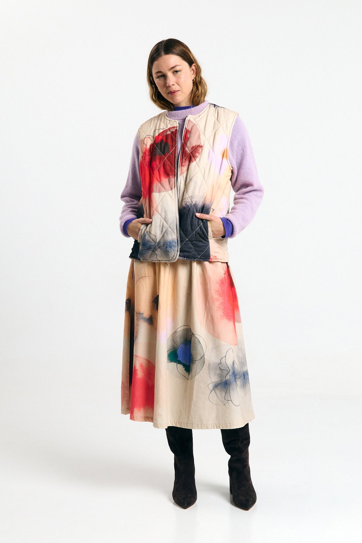MEDA VEST PRINT GARDEN