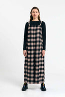 MIRA JUMPSUIT CHECK BLACK