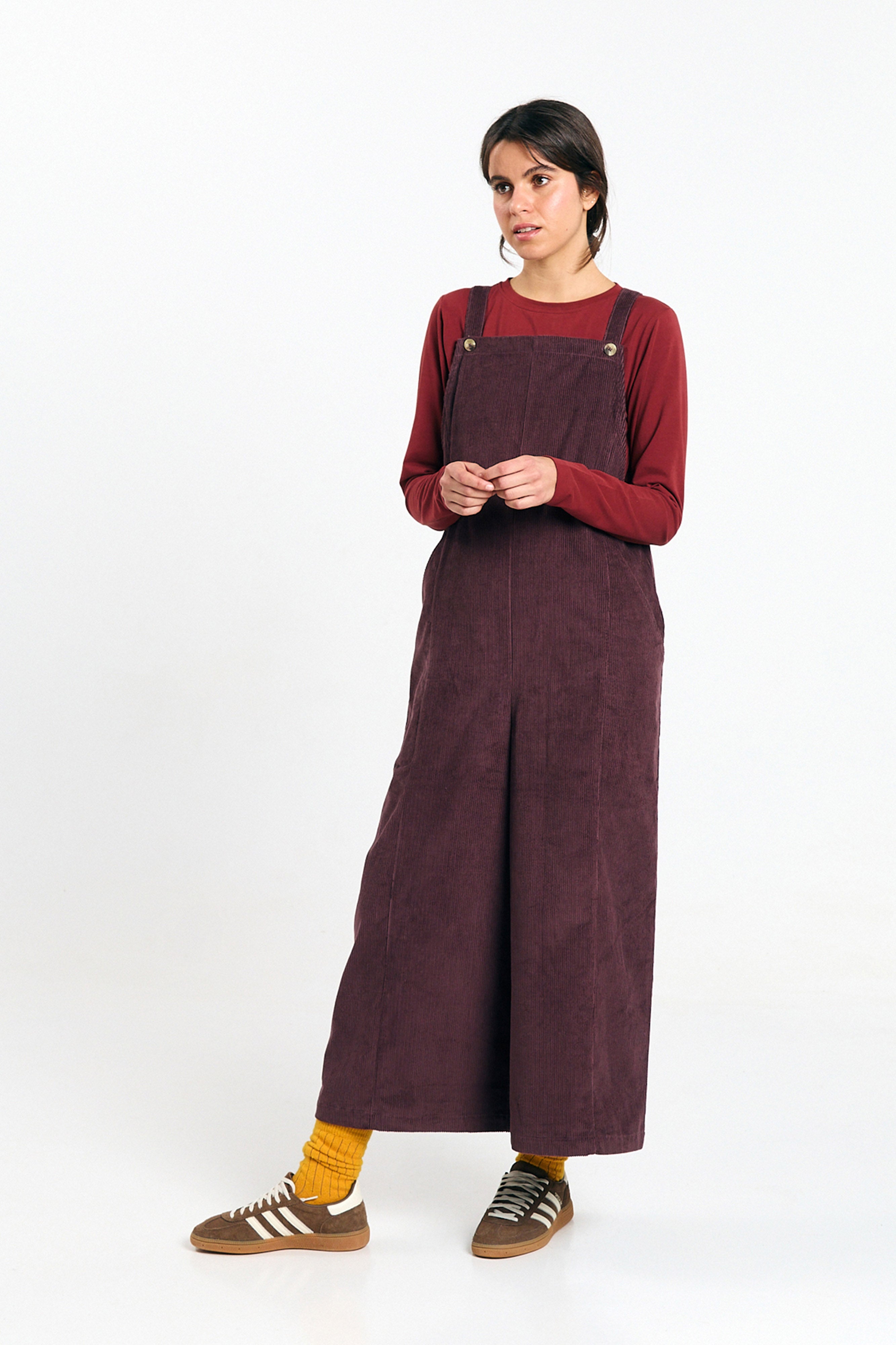 MIRA JUMPSUIT CORD BROWN