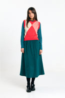 RELVAS VEST ARGYLE RED