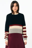NELAS JUMPER STRIPES BLACK