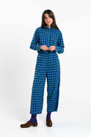 AVIS PANTS CHECK BLUE
