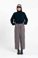 AVIS PANTS CHECK BLACK