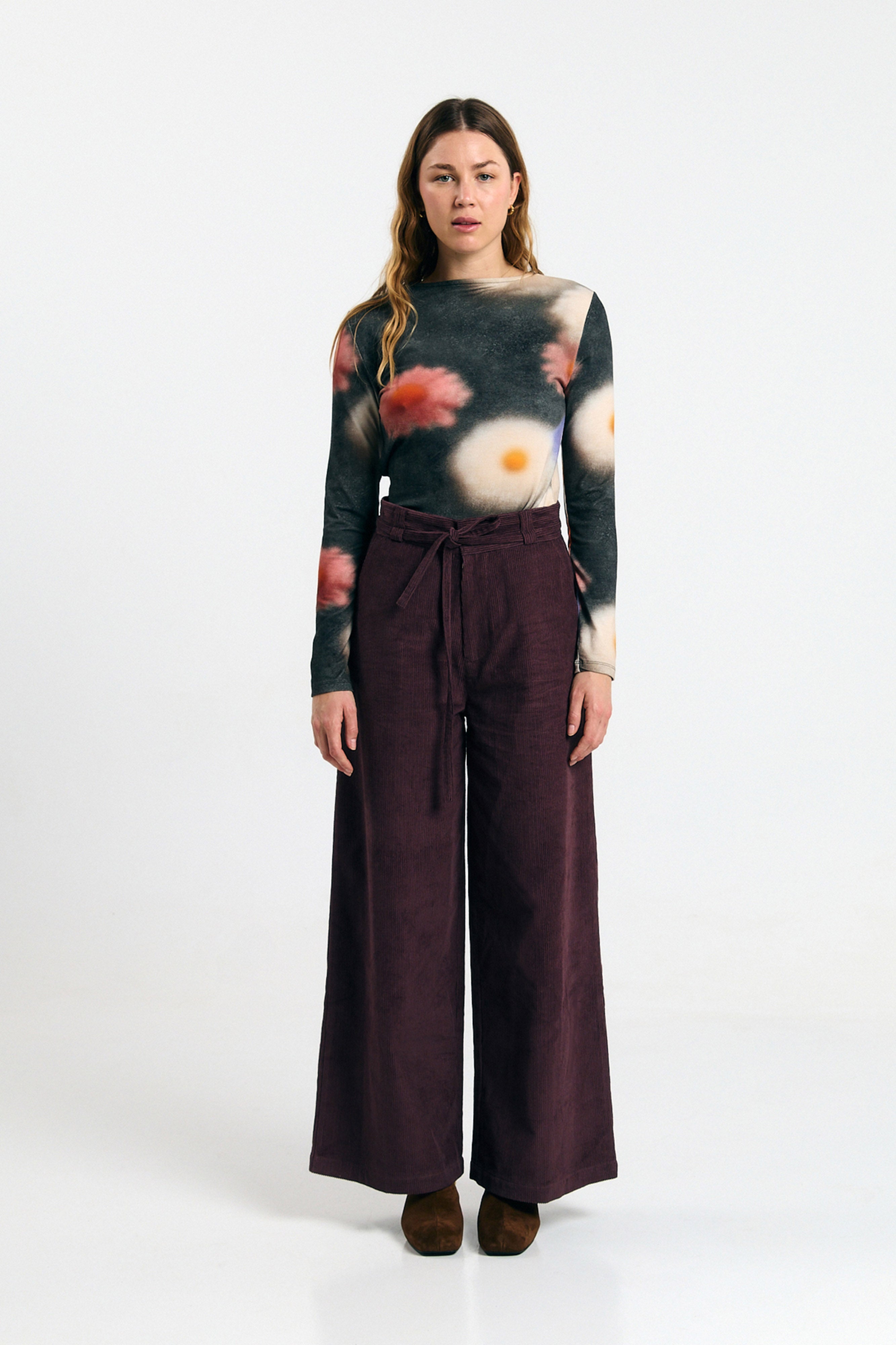 SILVES PANTS CORD BROWN