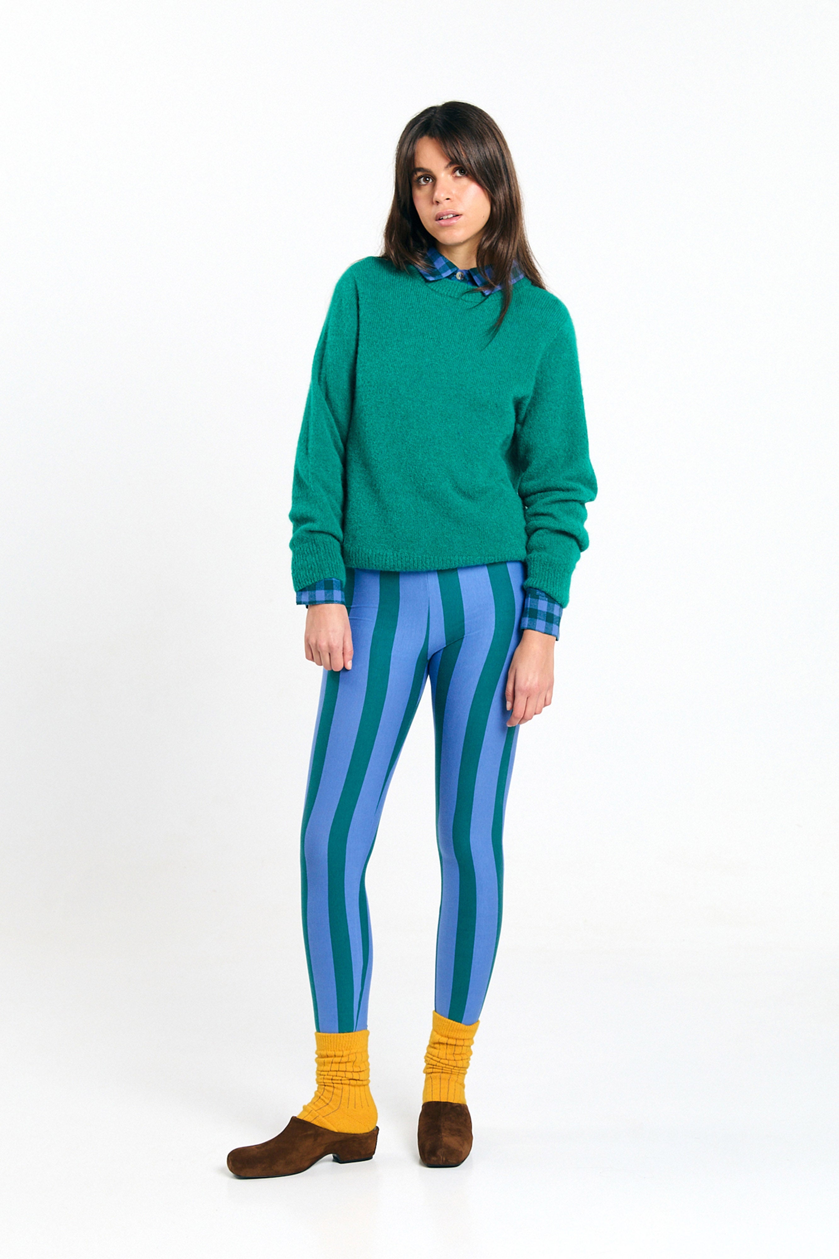 ULMO LEGGINGS STRIPES GREEN