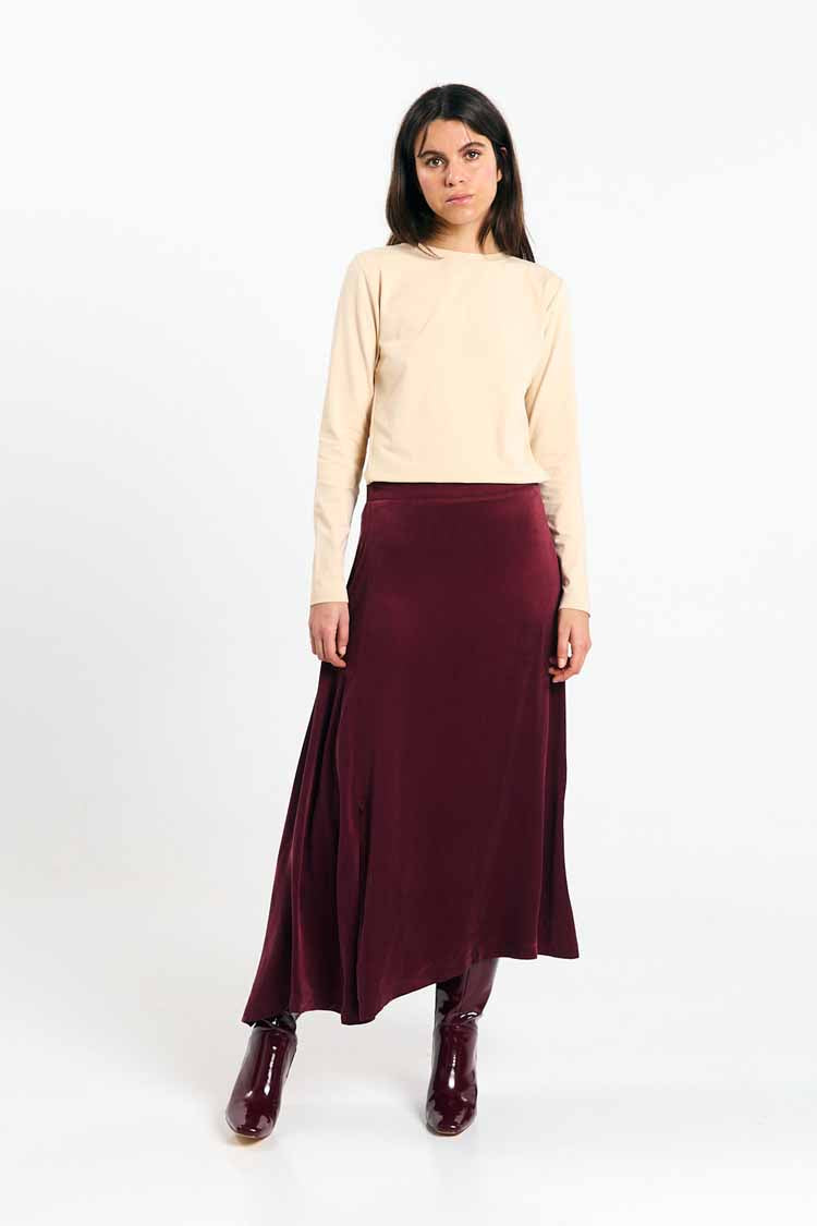 JOE SKIRT BURGUNDY