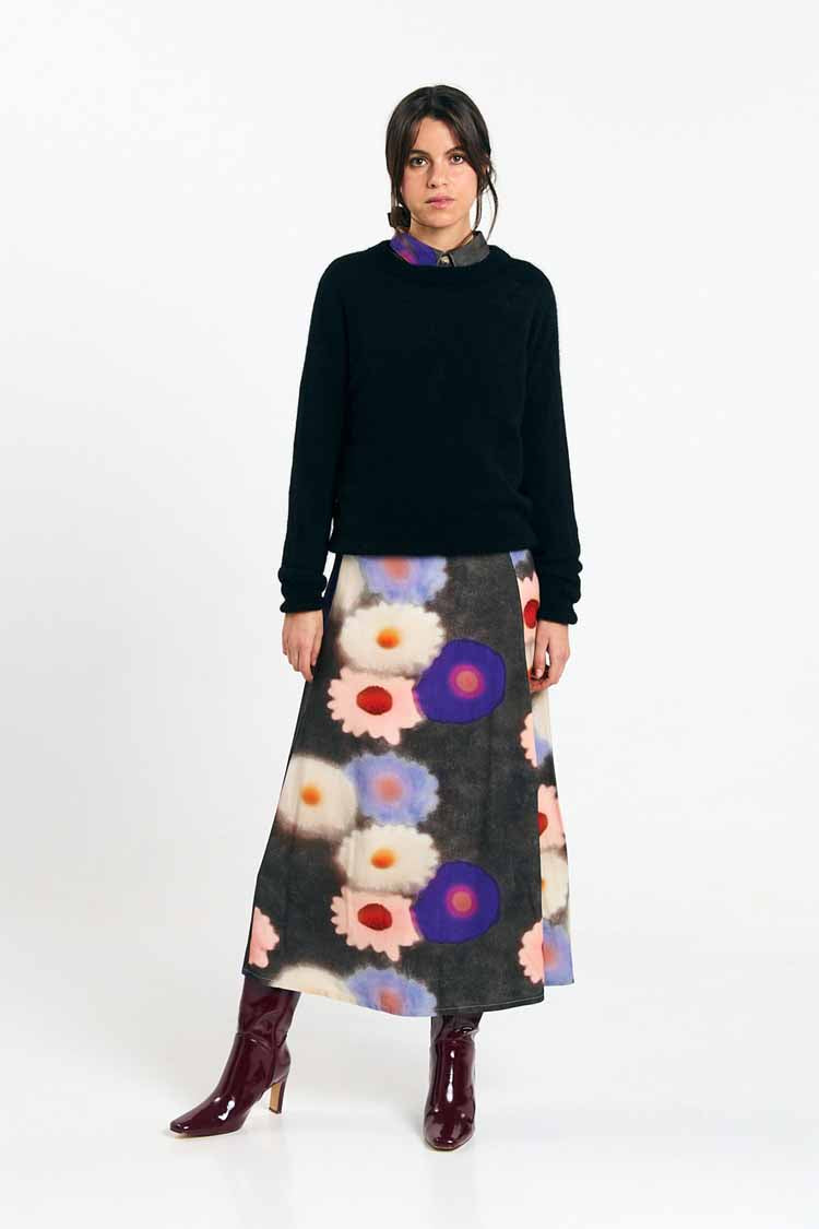 BORNEO SKIRT PRINT BLOSSOM