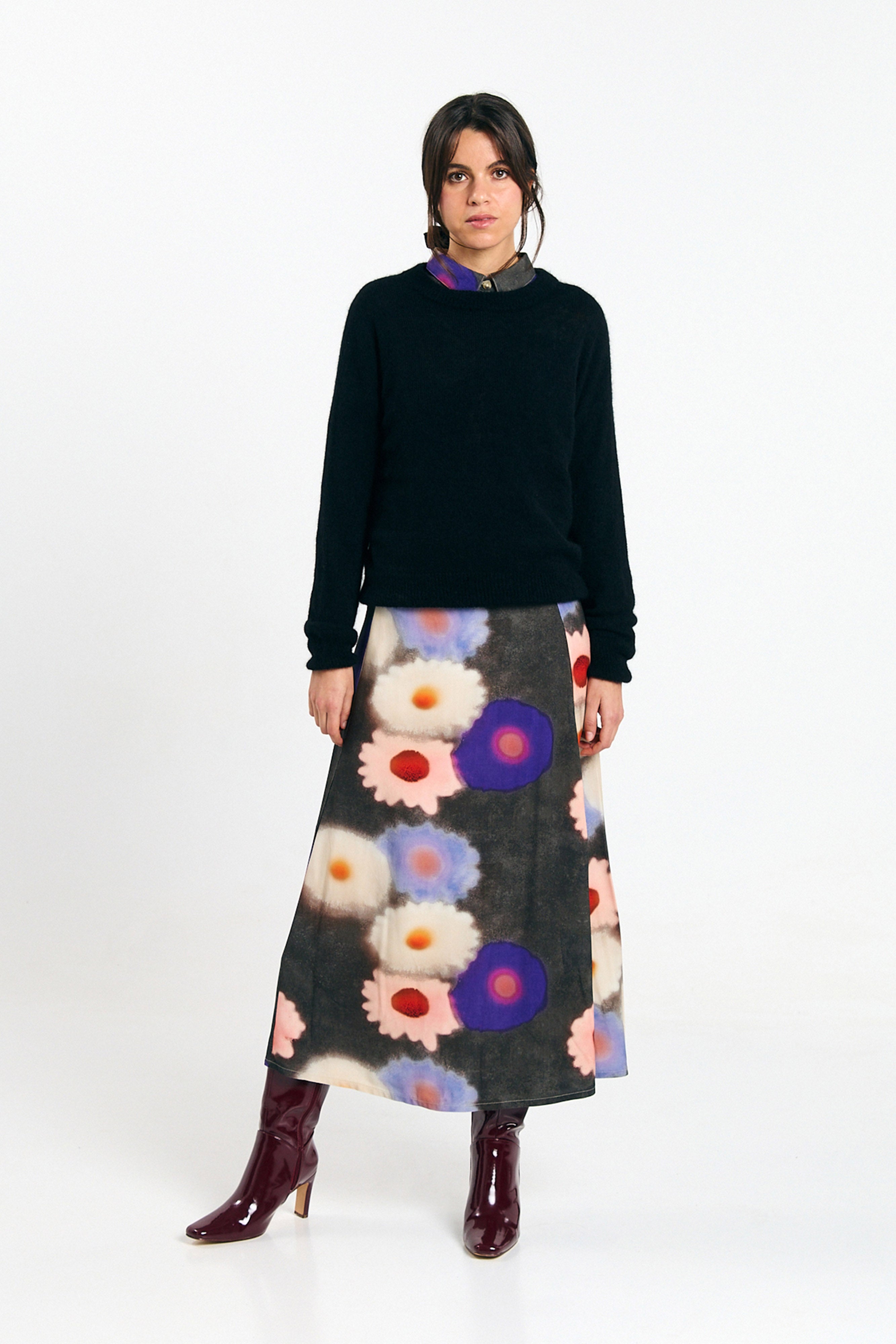 BORNEO SKIRT PRINT BLOSSOM