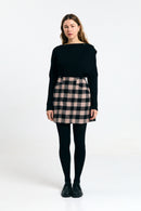 FARO SKIRT CHECK BLACK