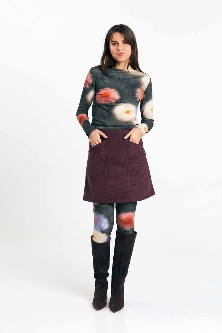 FARO SKIRT CORD BROWN