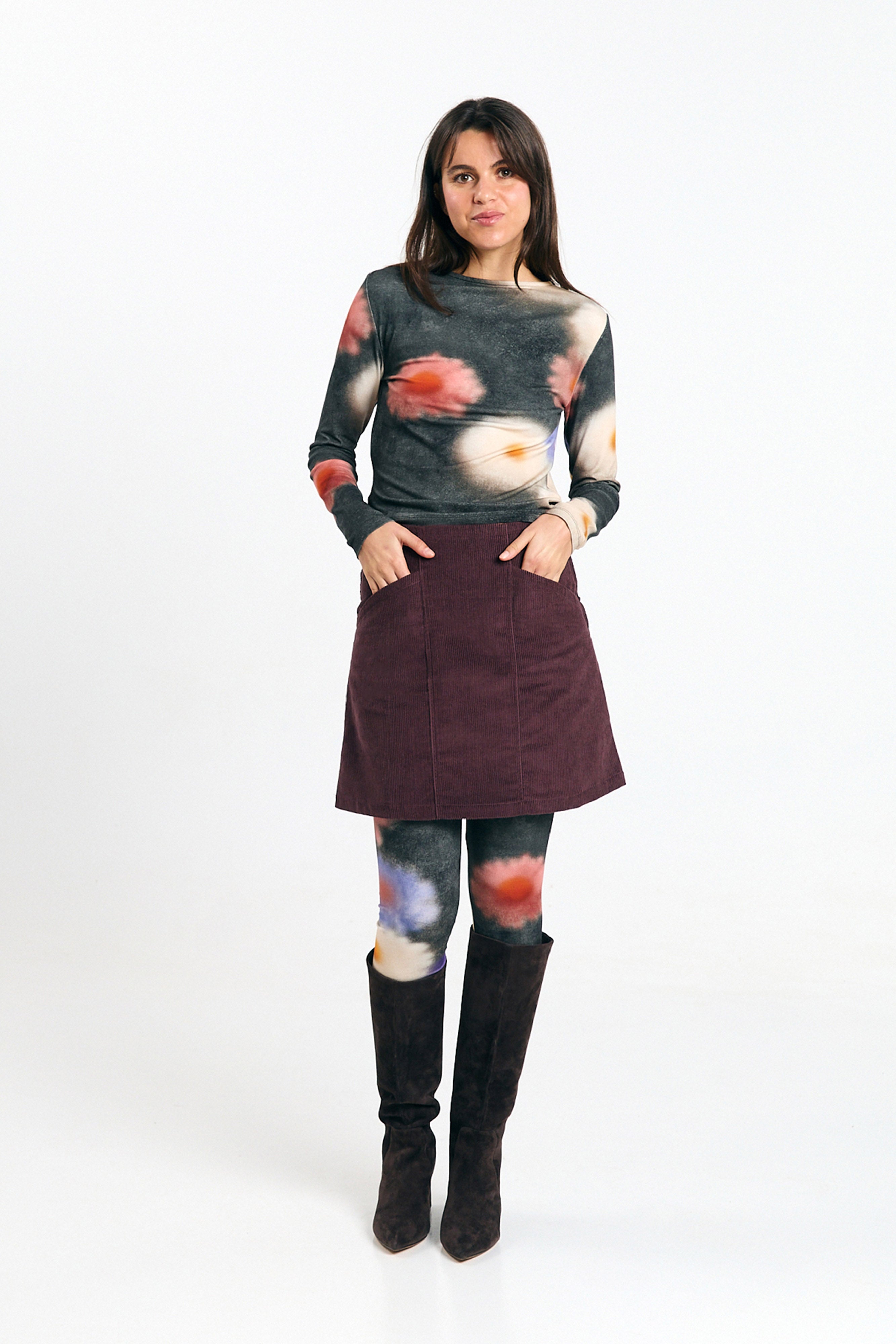 FARO SKIRT CORD BROWN