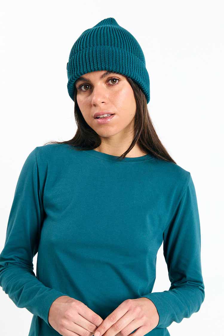 ZION BEANNIE DEEP GREEN