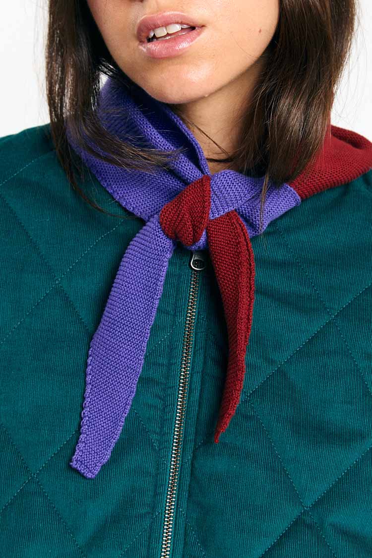 ALMA SCARF BICOLOR BRICK