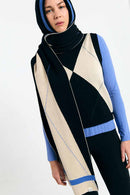 LONDON SCARF ARGYLE BLACK