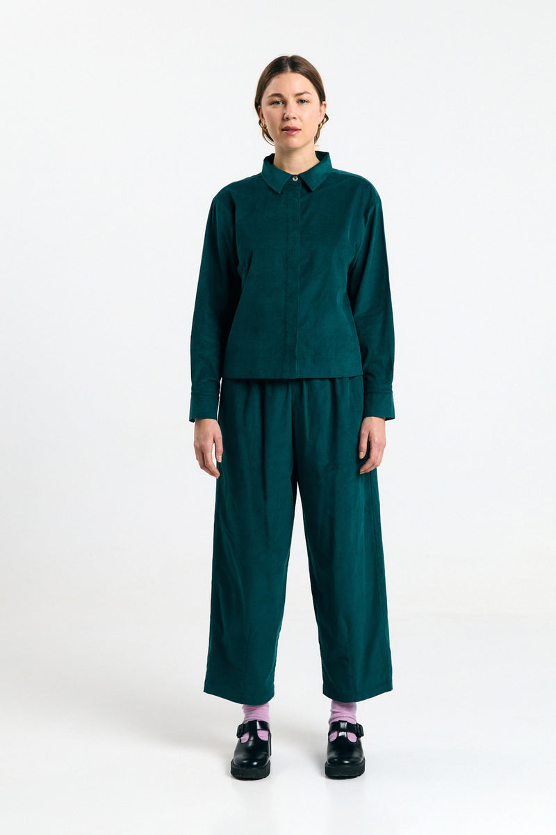 VILA SHIRT DEEP GREEN