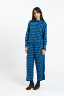 VILA SHIRT CHECK BLUE
