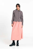 VILA SHIRT CHECK BLACK