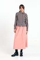 VILA SHIRT CHECK BLACK