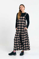 MIRA JUMPSUIT CHECK BLACK